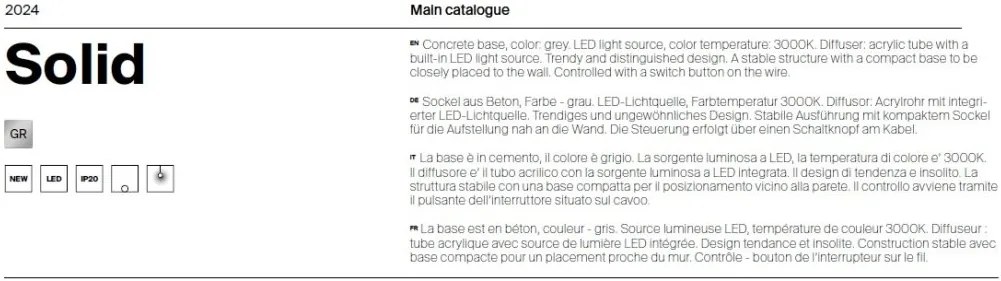 Lampadar LED/Lampa de podea design modern Solid