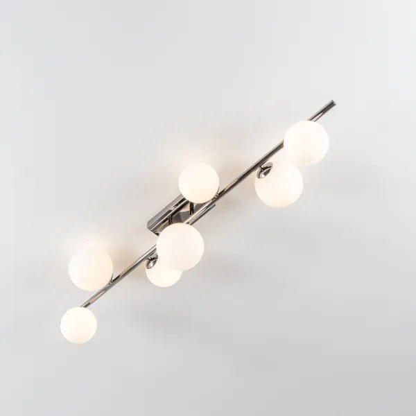 Brilagi - Lustră LED aplicată MILLA 7xG9/3W/230V negru crom/alb