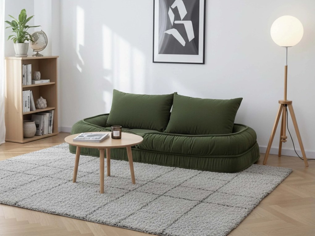 Fotoliu relaxant reglabil LAZY SOFA, verde