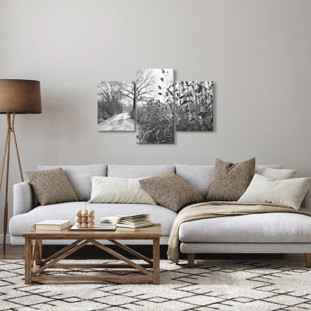 Tablou - Câmpuri în timpul iernii (90x60 cm)