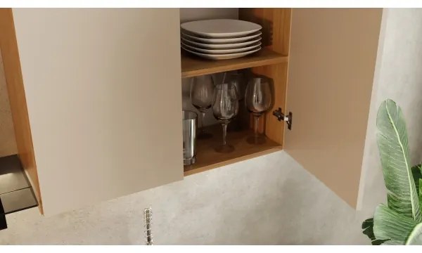 Mobilă de bucătărie JOY 200 cm, nuc