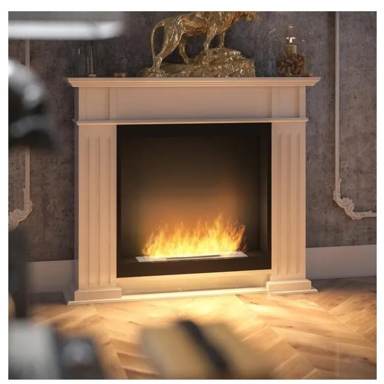 Șemineu BIO InFire 115x100 cm 3kW alb