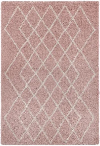 Covor Mint Rugs Allure, 120 x 170 cm, roz - crem