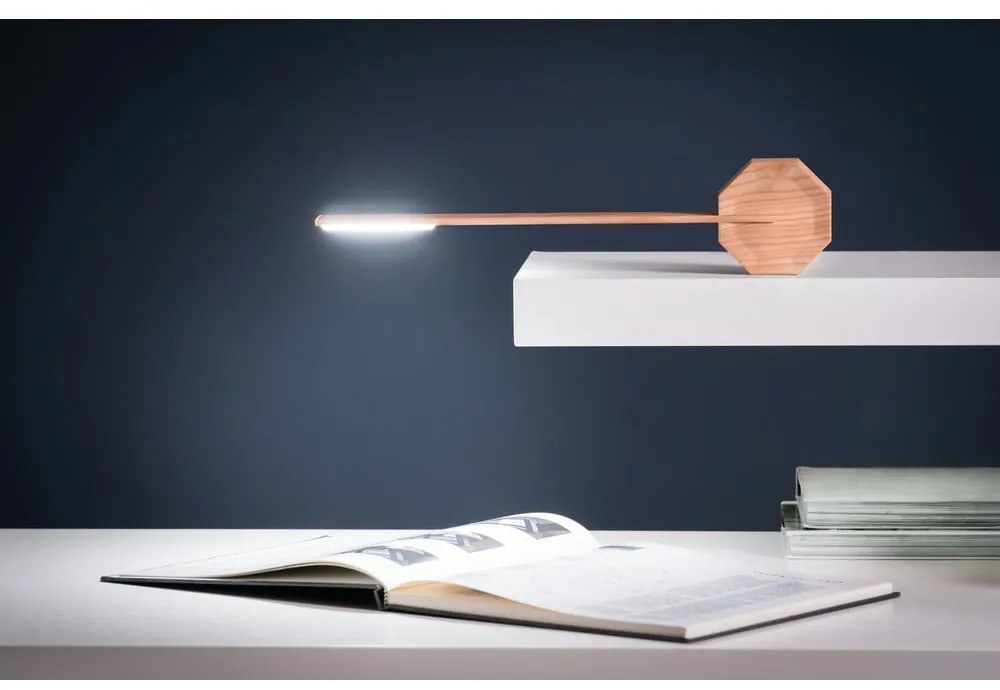 Veioză maro deschis LED (înălțime 38 cm) Octagon One – Gingko