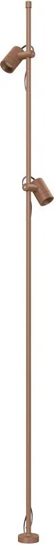 Stalp iluminat exterior decorativ cu tarus IP65 ARCO maro 24V