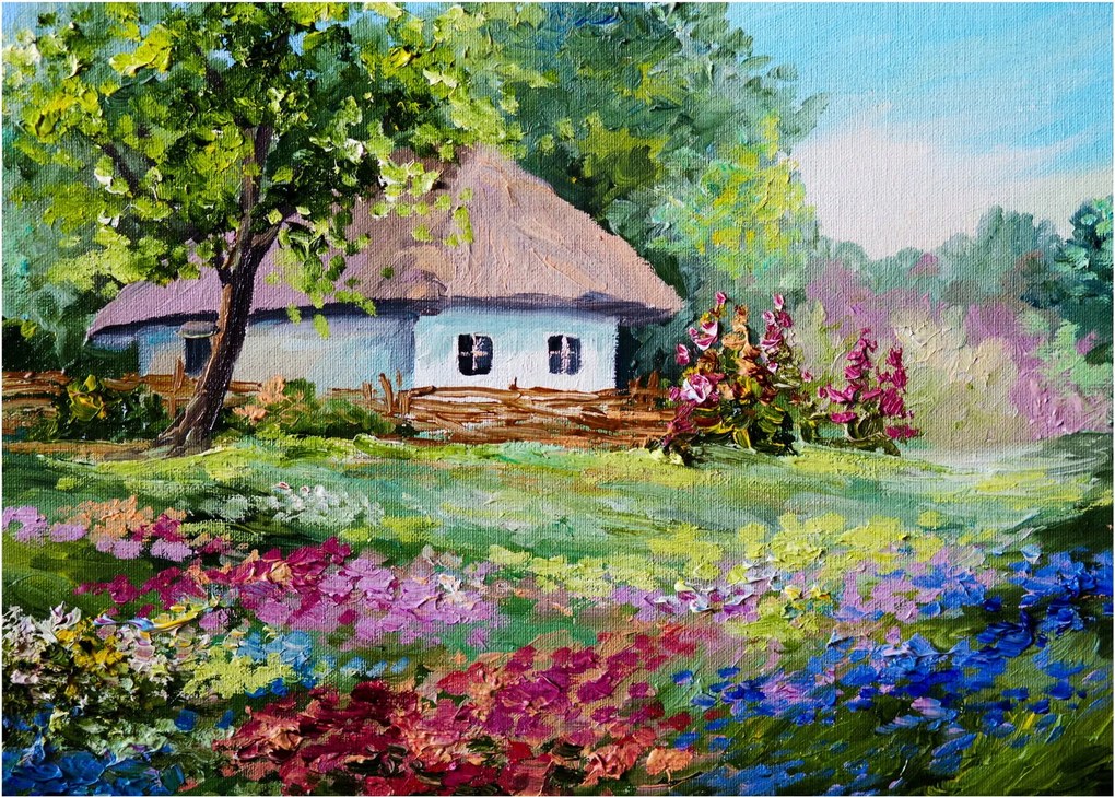 Tablou - Cabană (70x50 cm)