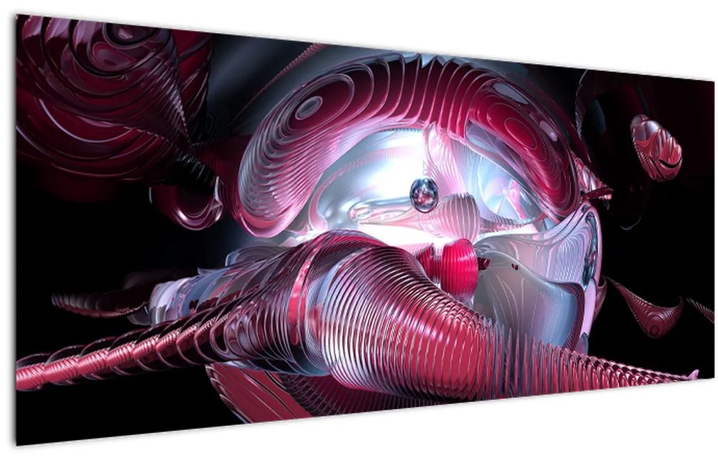 Tablou - Abstracție, viermi spațiali (120x50 cm)