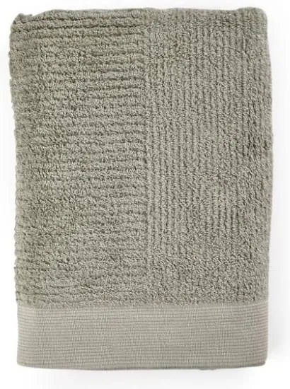 Prosop din bumbac 100 % Zone Classic Eucalyptus, 70 x 140 cm, gri verde