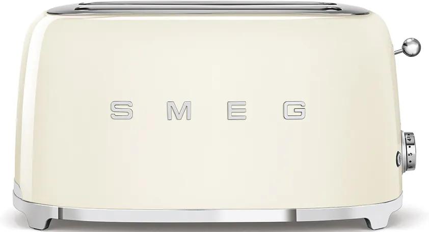 Toaster, nuanța crem, 50's Retro Style P2x2 1500W - SMEG