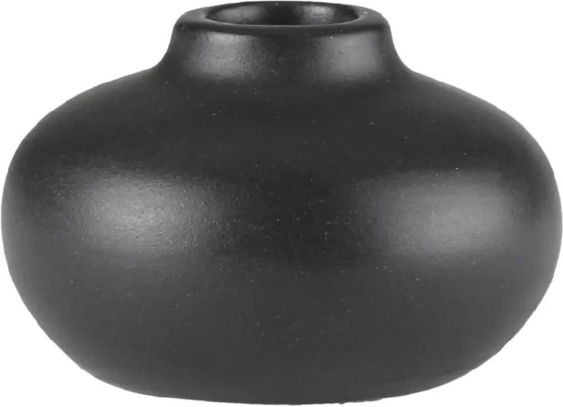 Sfeșnic din ceramică A Simple Mess Telma, ⌀ 8,5 cm, negru