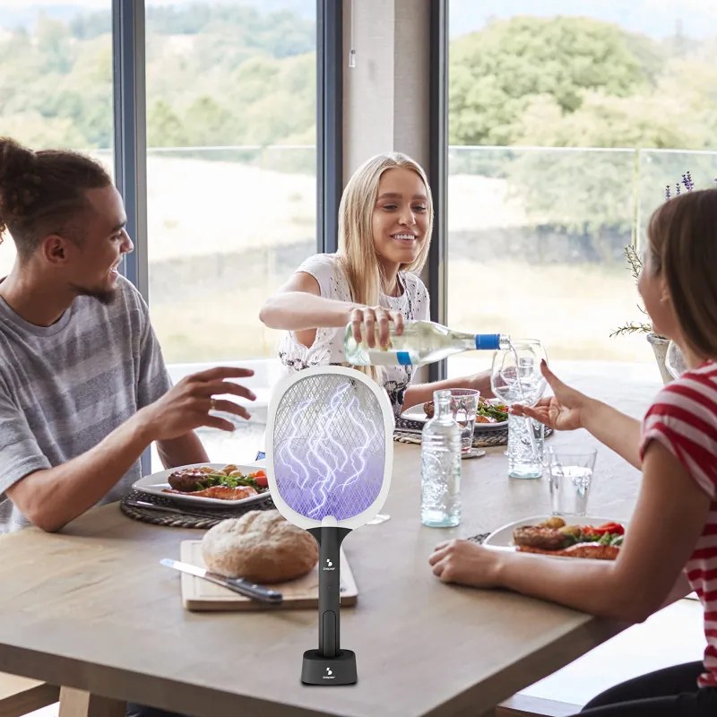 Resigilat: Capcana electrica pentru insecte Beper P206ZAN250, 2W, Incarcare USB, Suport, Iluminare LED, Alb