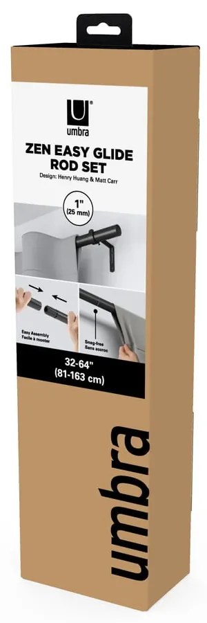 Galerie de perdea 81 - 163 cm extensibilă din oțel Zen – Umbra