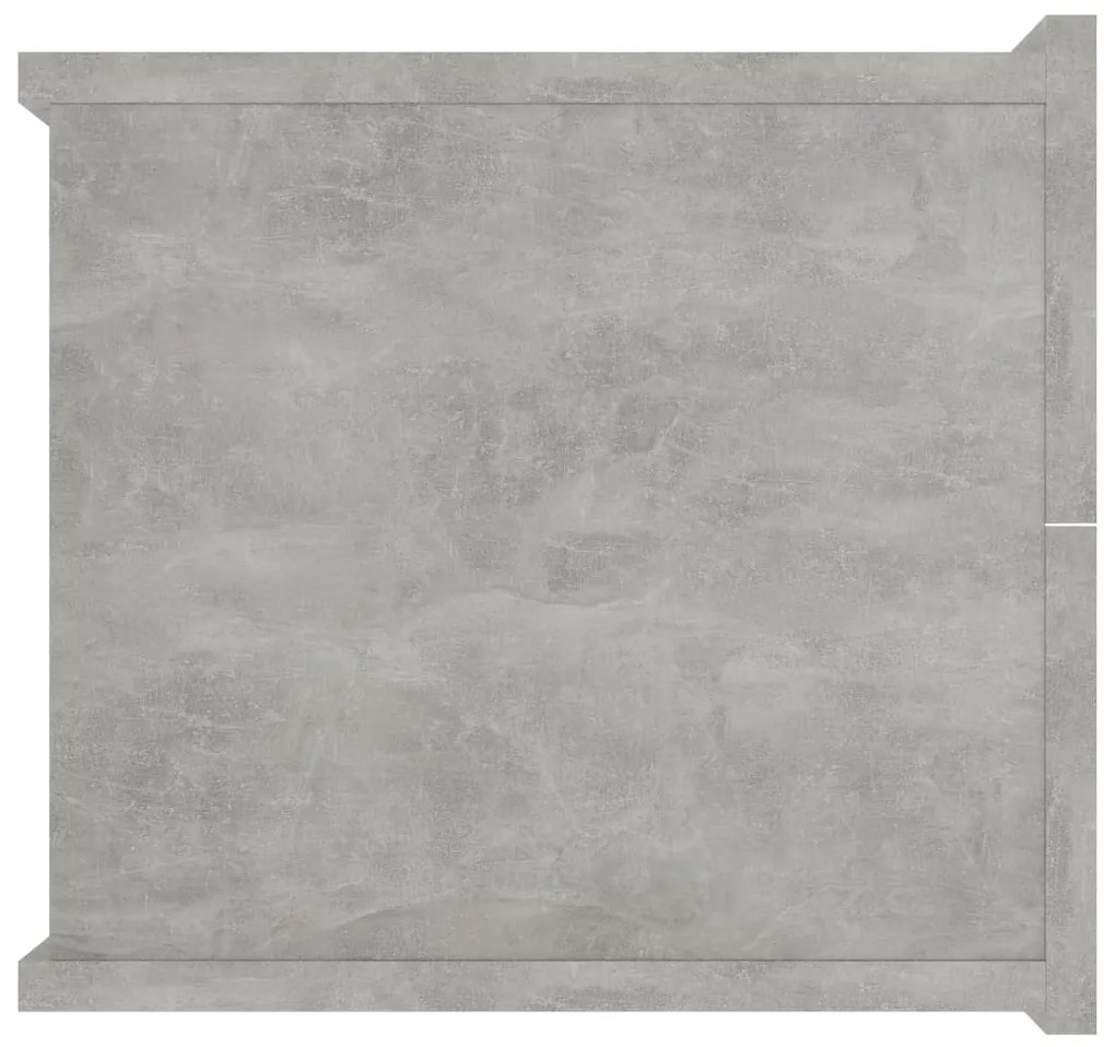 Noptiera, gri beton, 40 x 30 x 30 cm, PAL 1, Gri beton