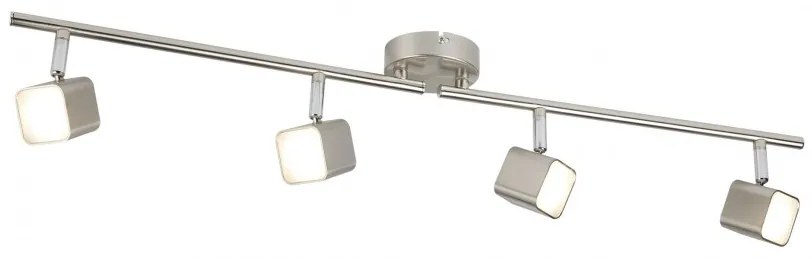 Lustra LED moderna cu 4 spoturi directionabile Quad 4234SS SRT