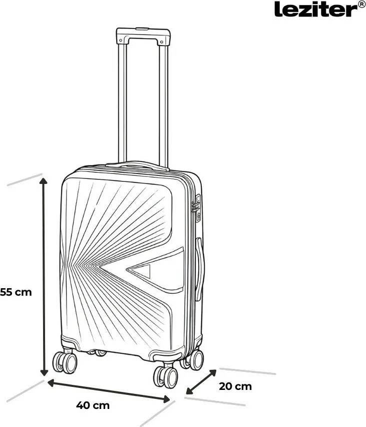 TraveLux Endure set valiză rulantă aur roz