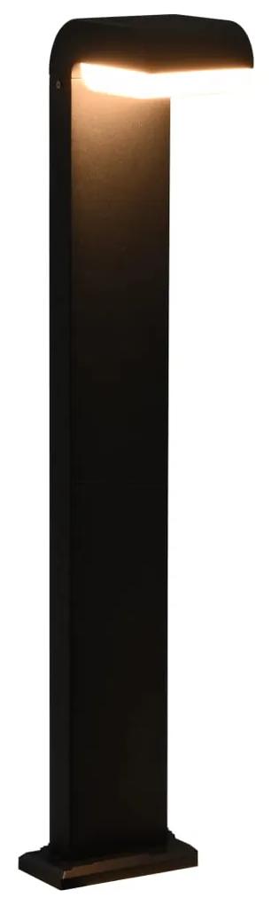 Lampa LED pentru exterior, negru, 9 W, oval 16 x 10 x 80 cm, 1, 1