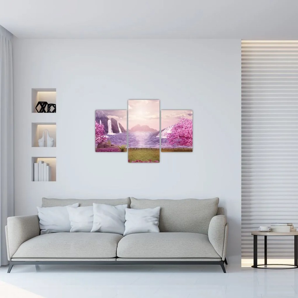 Tablou cu lac (90x60 cm)