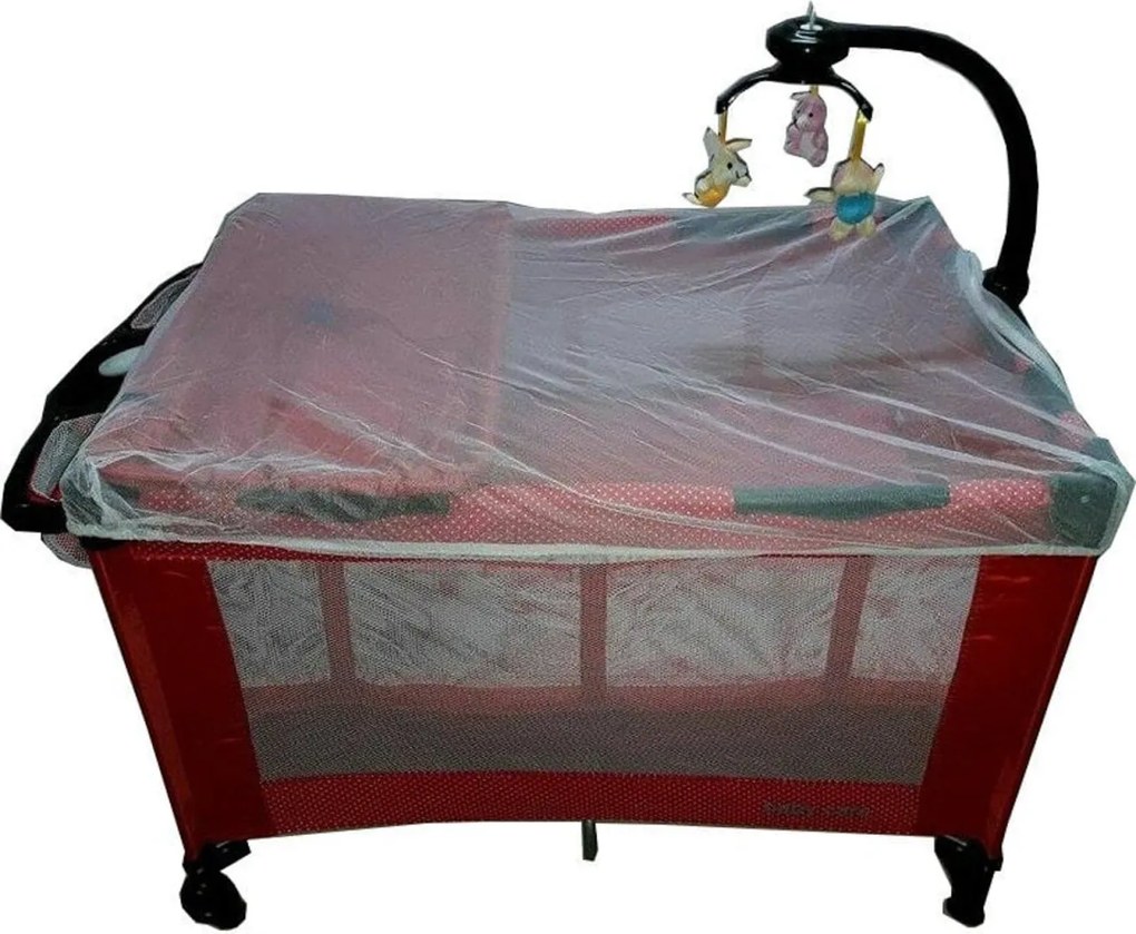 Patut Pliant, Tarc copii Baby Care™ NEST, Pliabil pe 2 Niveluri cu muzica si Masa infasat, Jucarie Carusel cu jucarii din plus, geanta transport