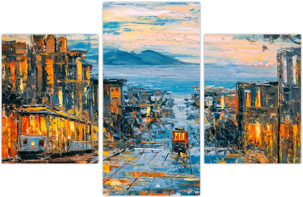 Tablou - Telecabină, San Francisco (90x60 cm)