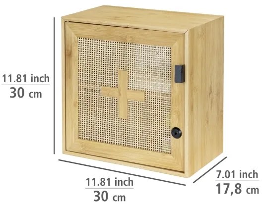 WENKO 25613100 - Dulap ALLEGRE 30 x 30 cm, maro