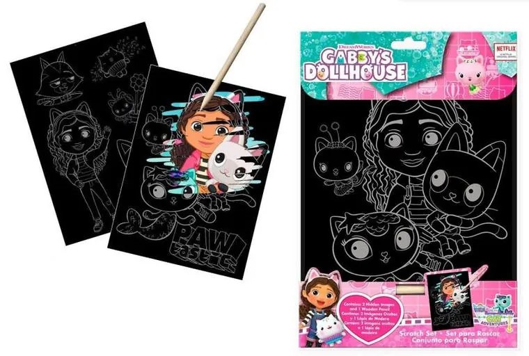 Gabby&#039;s Dollhouse set de artă scratch