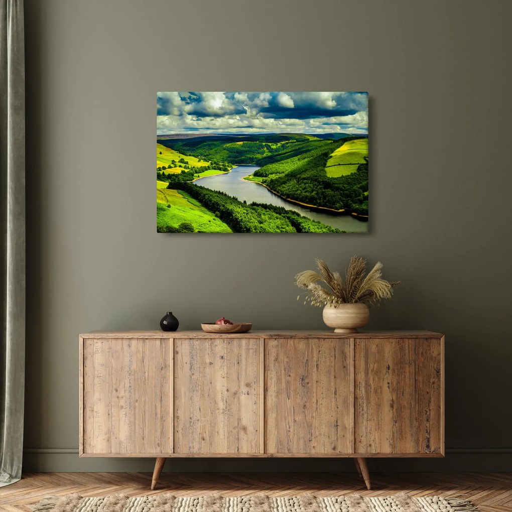 Tablou - Peisaj verde (90x60 cm)