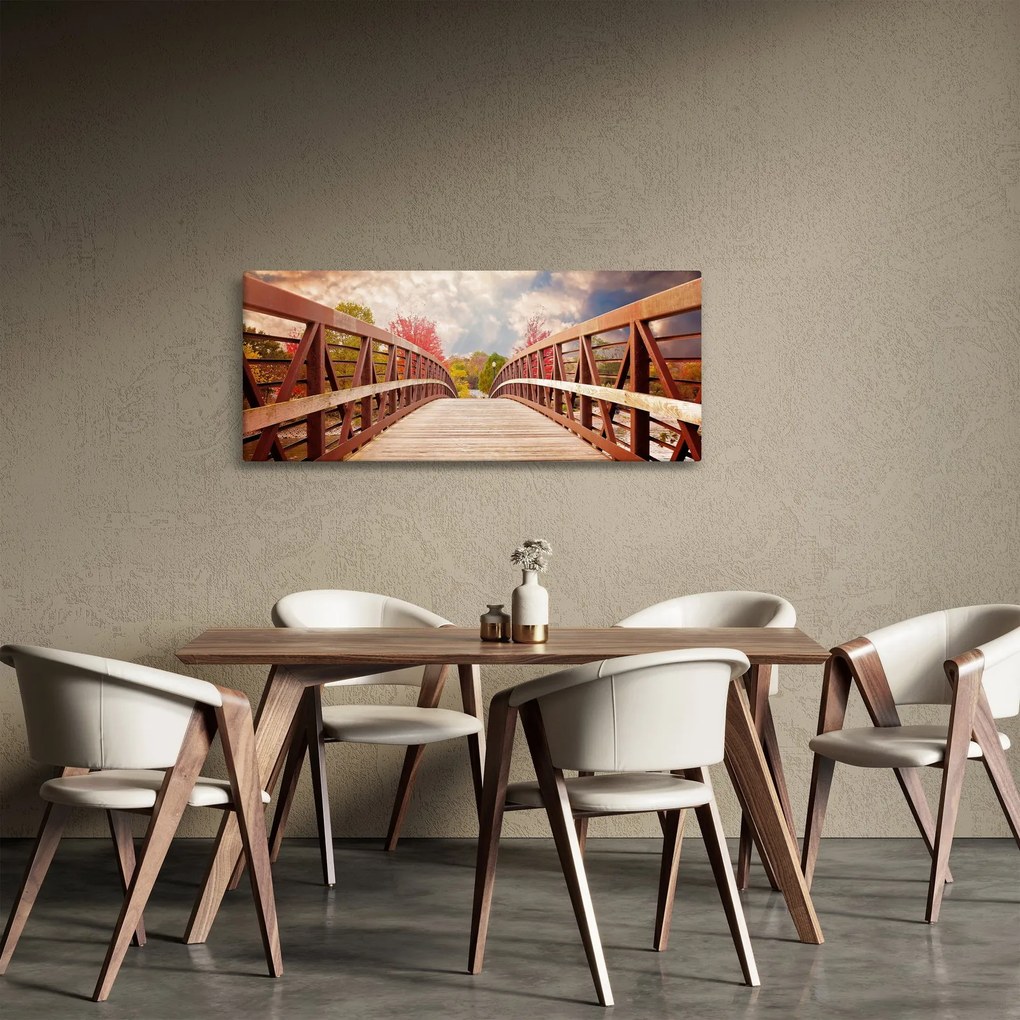 Tablou - pod din lemn (120x50 cm)