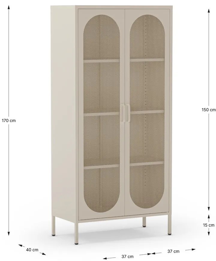 Dulap crem 80x170 cm Diora – Marckeric