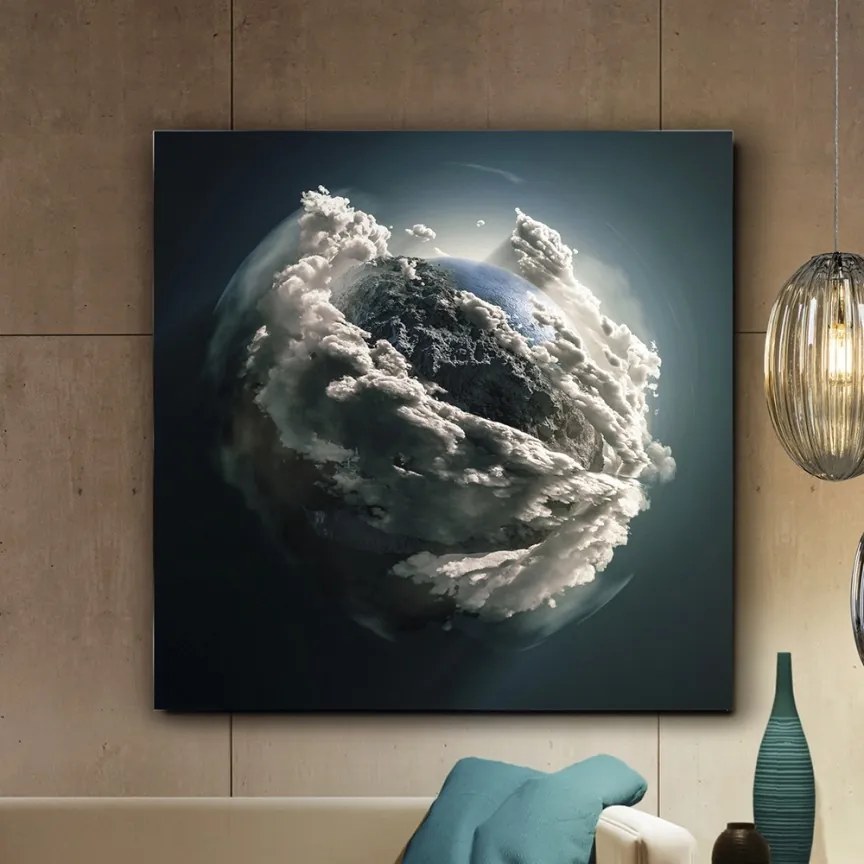 Tablou decorativ, imagine imprimata pe sticla calita Madre Tierra 100x100cm SV-948135