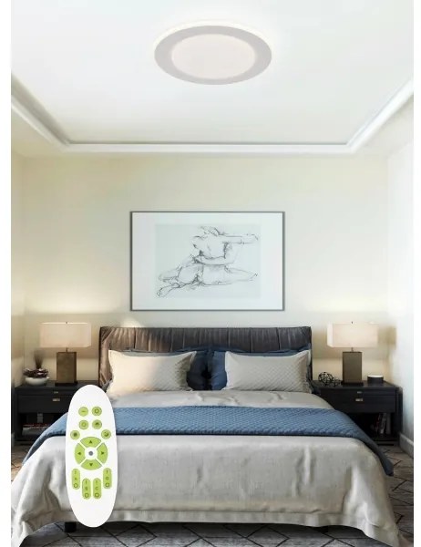 Plafonieră LED dimabilă LED/51W/230V albă Top Light + telecomandă