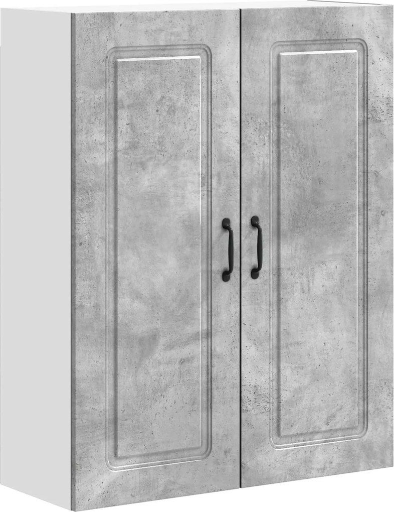 vidaXL Dulap de bucătărie Kalmar Gri din beton 80 x 31 x 100 cm