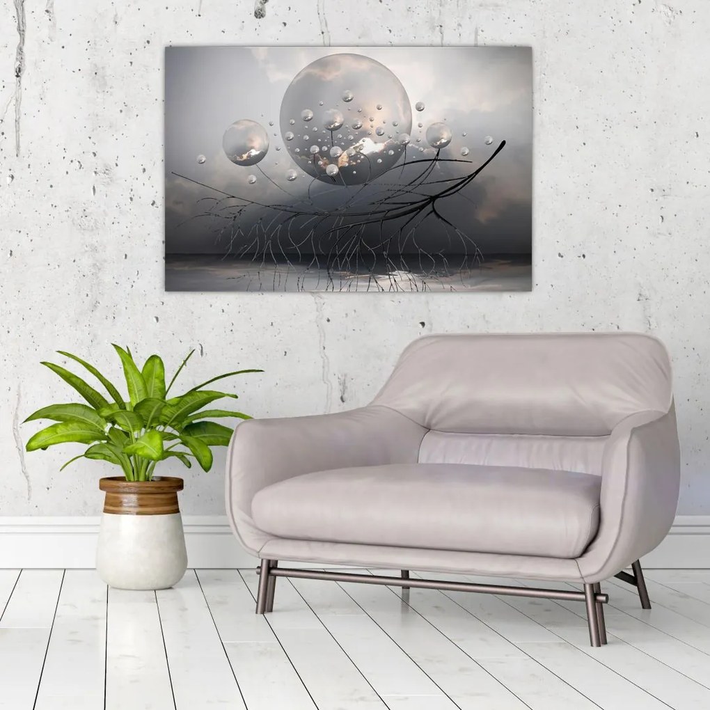 Tabloul bilelor abstracte (90x60 cm)