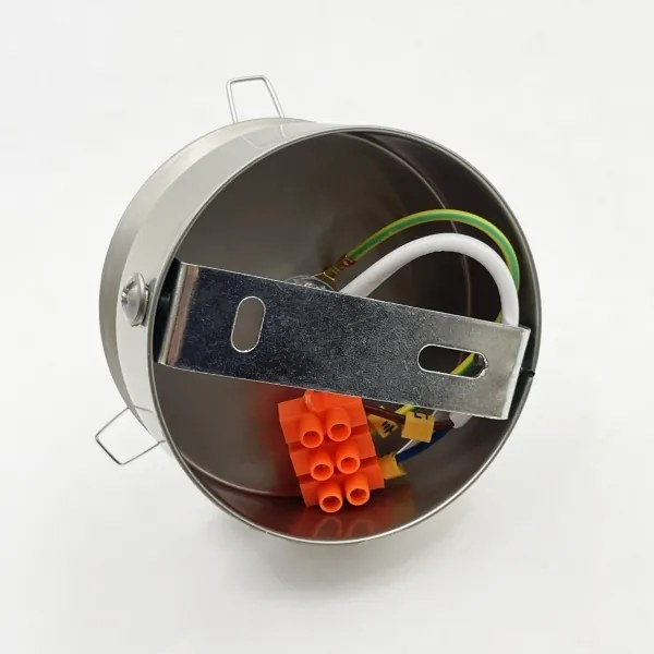 Plafonieră ELIAS 1xE14/5W/230V Ø 13 cm crom mat/alb