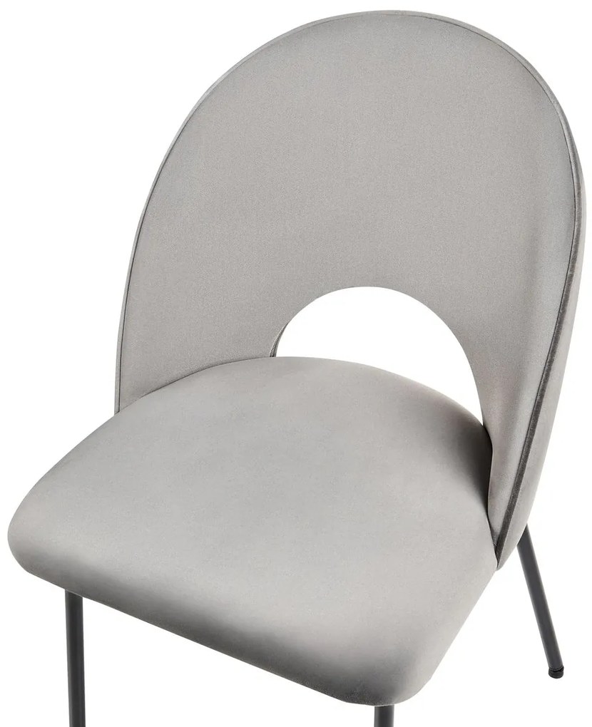 Set 2 buc. scaune pentru sufragerie CAVEL (poliester) (gri). Promo -38%. 1018790