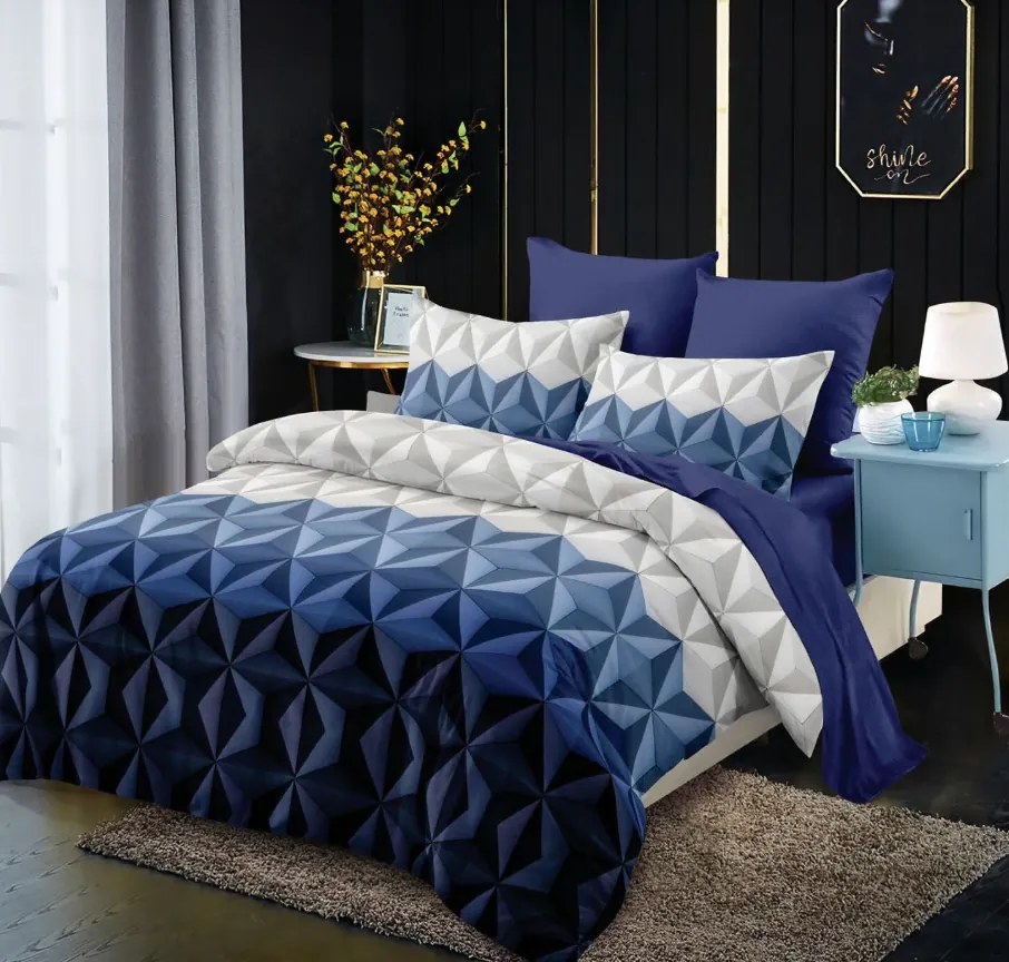 Lenjerie de pat din microfibra flanel BLUE MIRAGE albastru Dimensiune lenjerie de pat: 70 x 80 cm | 140 x 200 cm