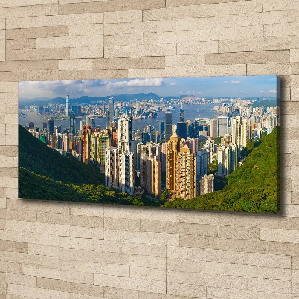 Tablou canvas Hong kong panorama