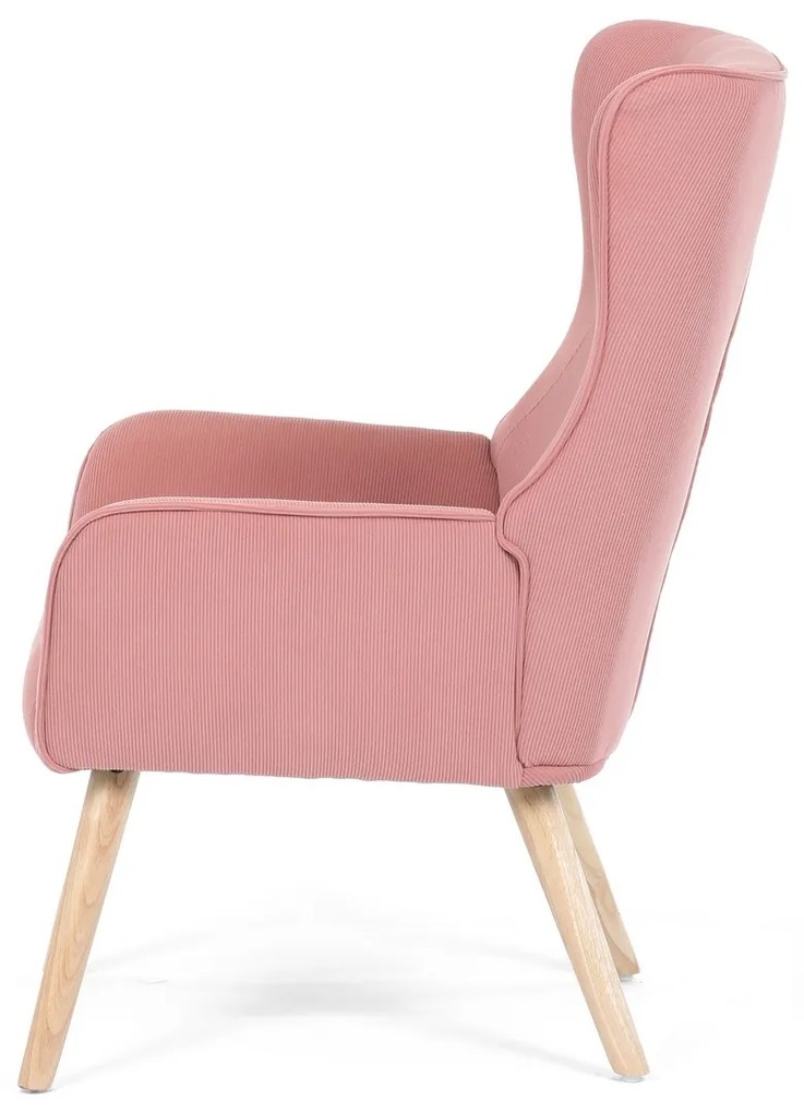 Fotoliu cu spătar înalt PINK2, roz