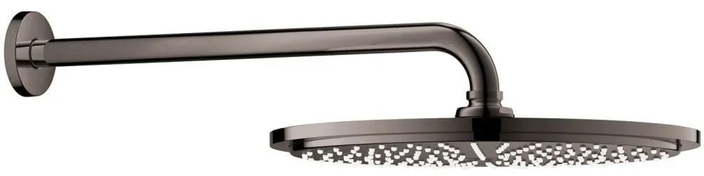Palarie dus fix Grohe Rainshower Cosmopolitan 310, O31 cm cu brat, montaj pe perete, negru