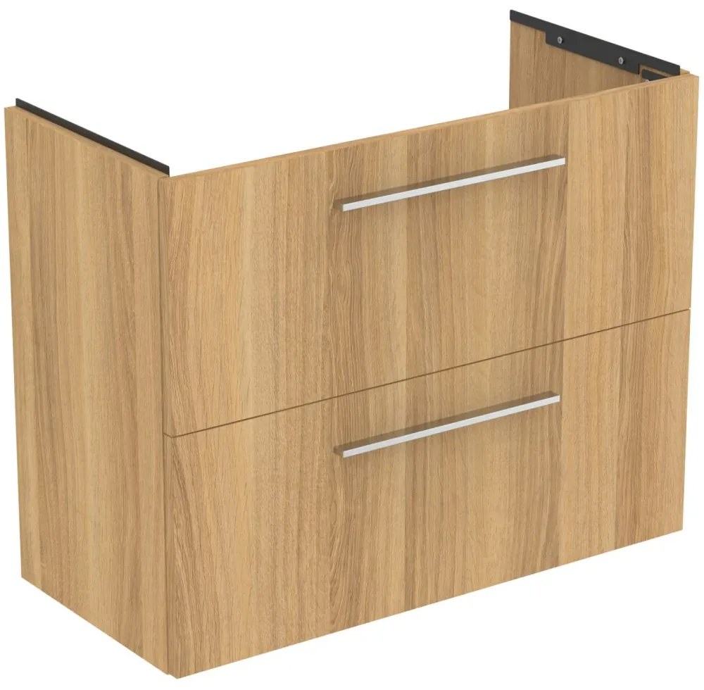 Dulap baza lavoar, 80x38x63 cm, 2 sertare, stejar Stejar natural
