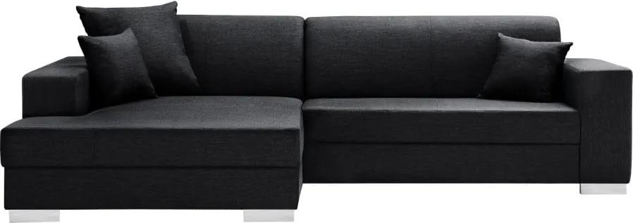 Canapea cu șezlong partea stângă Interieur De Famille Paris Perle, negru