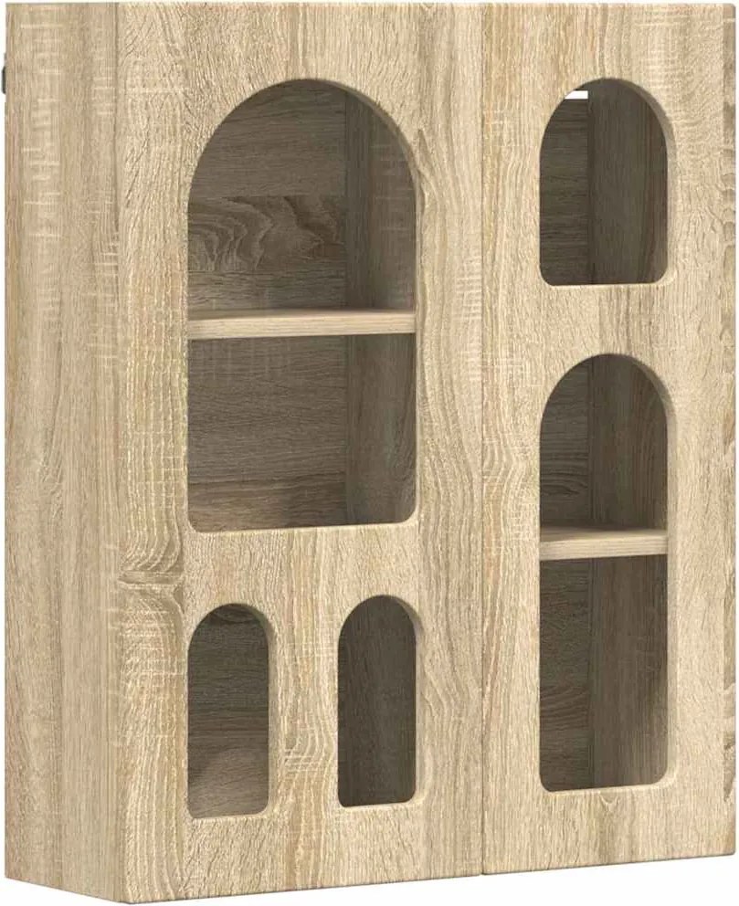 vidaXL Dulap suspendat Stejar Sonoma 59 x 20 x 71.5 cm Lemn compozit