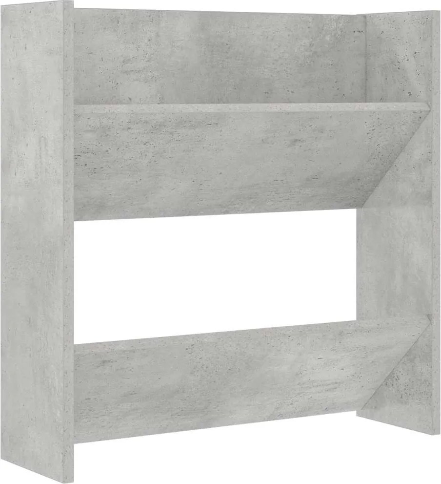 vidaXL Pantofar de perete, gri beton, 60x18x60 cm, PAL