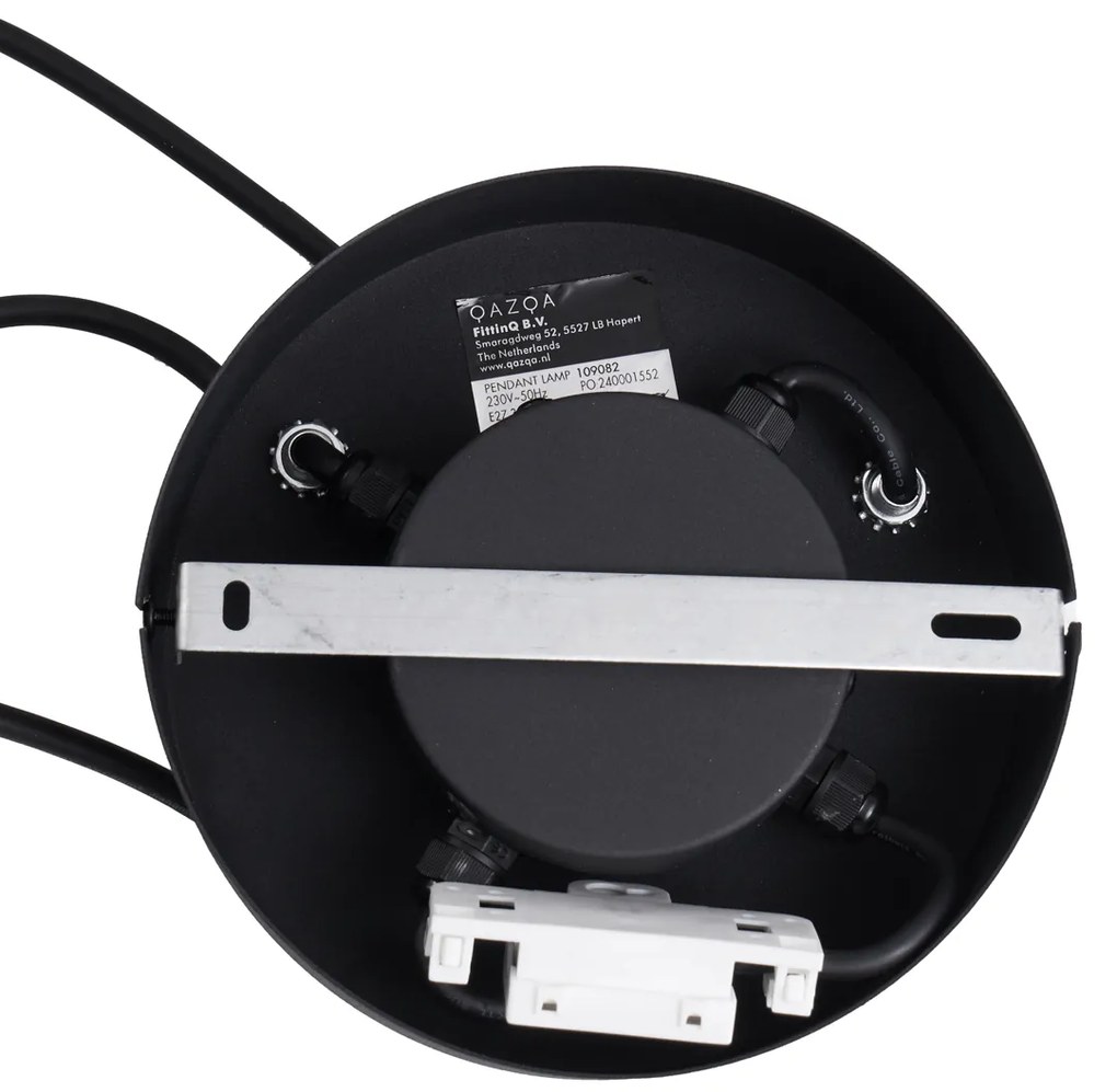 Lampa suspendată de exterior neagră cu 3 lumini IP44 - Cava