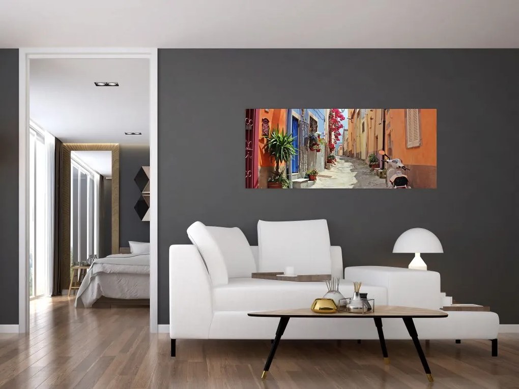 Tablou cu strada din Sardinia (120x50 cm)
