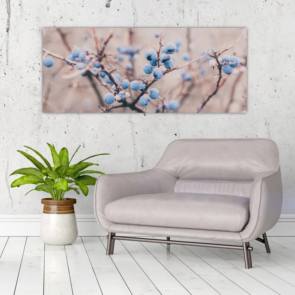 Tablou cu fructe pe tufiș (120x50 cm)