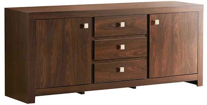 COMODA INDIGO,165X43.5X70.7 CM,2 USI,3 SERTARE,CULOARE STEJAR DURANCE,PAL