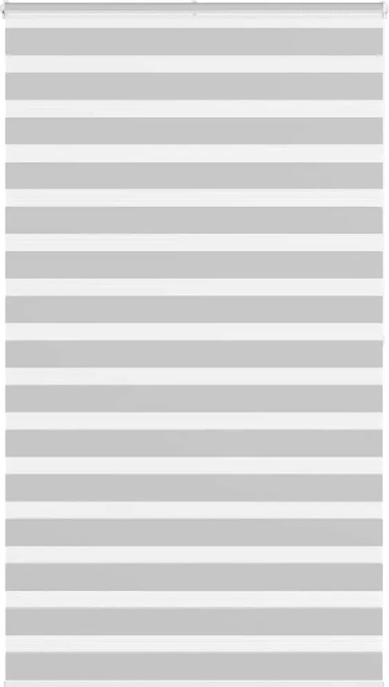 vidaXL Jaluzea tip zebra gri deschis lățime țesătură 115,9cm poliester