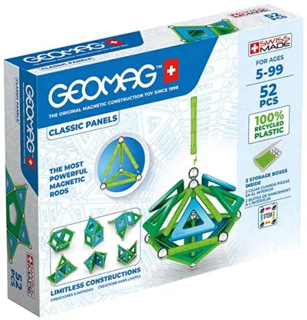 Geomag set magnetic 52 piese Classic Panels green line, 471