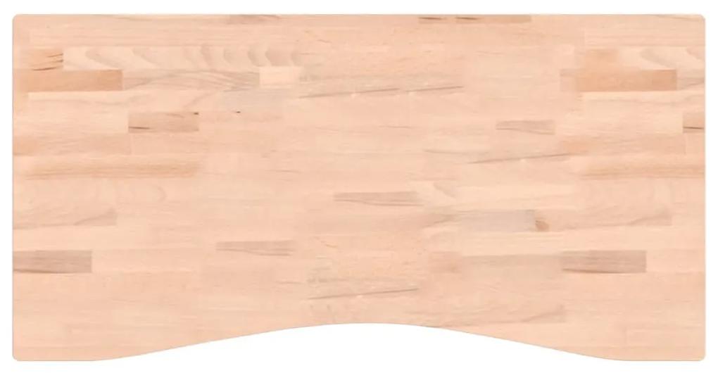 356044 vidaXL Blat de birou, 100x(45-50)x4 cm, lemn masiv de fag
