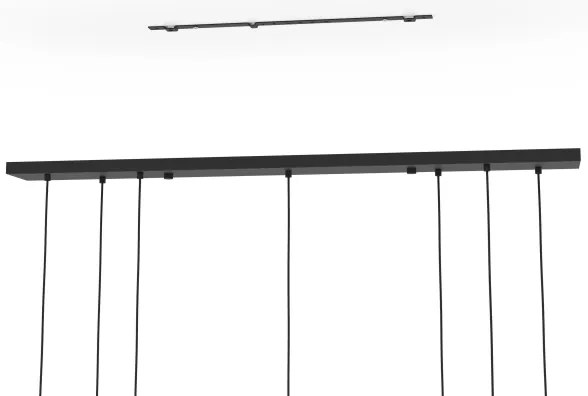 Lustră pe cablu Eglo 390178 PAZ 7xE14/40W/230V auriu/negru